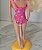 Maiô rosa de bolinhas da Barbie Estrela Banho de Espuma / Barbie Bath blast 1994 - Imagem 4