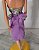 Roupa vintage da Barbie vestido floral roxo Pretty choices 1987 - Imagem 3