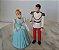 Miniatura Disney articulada princesa Cinderela 10 cm e principe encantado 11 cm - Imagem 1