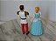 Miniatura Disney articulada princesa Cinderela 10 cm e principe encantado 11 cm - Imagem 3