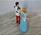 Miniatura Disney articulada princesa Cinderela 10 cm e principe encantado 11 cm - Imagem 4