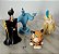 Miniatura Disney 4 personagens do Aladim : Jafar 7 cm Sultão 5 cm, Rajah e Genio; - Imagem 2