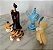 Miniatura Disney 4 personagens do Aladim : Jafar 7 cm Sultão 5 cm, Rajah e Genio; - Imagem 7