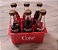 Mini garrafas Coca cola 6 unidades no engradado,anis 80 - Imagem 1
