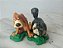 Miniatura Disney cachorro Bruno e gato Lucifer da Cinderela. 4 cm de altura x 6x6 cm - Imagem 3