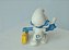 Miniatura de vinil Schleich smurf enfermeiro de primeiros socorros 5 cm Peyo ,1978 - Imagem 3