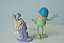 Miniatura Disney Pixar de Boo 4 cm e Zack 5 cm do Monstros S.A, 2001 - Imagem 3