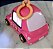 Carrinho de plástico Pixel Chix rosa com luz ,som , fala em português, 9 cm, Mattel 2005 - Imagem 4