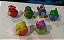 Brinquedo para bebes 6 Weeble wobbles variados da Playskool Hasbro 2003 - Imagem 2