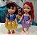 Bonecas princesas Disney meninas, Ariel e Branca de Neve, 30 cm de altura - Imagem 1