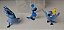 Playset araras azuis Blu e Jade ( 5 cm) e filhotes do cartoon Rio 2 Fox 2014, da Jakks - Imagem 2