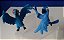 Playset araras azuis Blu e Jade ( 5 cm) e filhotes do cartoon Rio 2 Fox 2014, da Jakks - Imagem 3