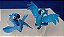Playset araras azuis Blu e Jade ( 5 cm) e filhotes do cartoon Rio 2 Fox 2014, da Jakks - Imagem 8
