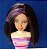 Peruca com cabelo escuro com fios Roxo da boneca Liv Spin Master - Imagem 1