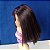 Peruca com cabelo escuro com fios Roxo da boneca Liv Spin Master - Imagem 4