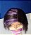 Peruca com cabelo escuro com fios Roxo da boneca Liv Spin Master - Imagem 5