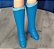 Botas azuis da boneca vintage sailor Mercury da coleção Dailor Moon, marca Irwin 2000 - Imagem 1