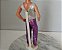 Roupa VTG macacão calças roxas Bobby Bibop Mattel 1987 - Imagem 4