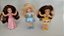Mini princesas da Disney 9 cm, my first princess Bela de amarelo e rosa e Cinderela, Mattel 2002 - Imagem 1