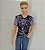 Boneco ken louro cabelo pintado roupa aleatória de outro Ken Mattel - Imagem 2
