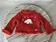 Cardiga vermelho com urso polar para bonecas American Girl compatível com zoar Generation - Imagem 1