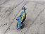 Figura antiga estilo forte apache chaparral plástico azul vigia sentado - Imagem 2