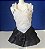 Vestido da Xuxinha da Mimo saia branca preta com desgaste no brilhoo - Imagem 2