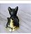 Miniatura de borracha oca Newray 1990 de gato preto peito branco de olhos amarelos 8,5 cm - Imagem 3