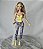 Barbie fashionistas articulada Summer roupa improvisada Mattel - Imagem 1