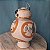 Droid BB8 da Star Wars, the last Jedi, LFL Disney 2018, luz, ruído e faz bolinha de sabão, 25x15x15 cm - Imagem 2
