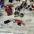 Mega blogs lote sucata mini figuras Piratas do Caribe, Marvel e Xandred do Power Rangers do hero bloks e acessorios - Imagem 5