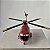 Miniatura de metal Helicóptero Blade Ranger da Disney Planes, fire and Rescue faltando a porta, Mattel 2013, 16 cm comprimento - Imagem 2