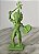 Figura plástica verde de indio 13 cm, sem marca - Imagem 1