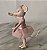 Boneca articulada Angelina bailarina 8 cm saia artesanal - Imagem 3