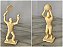 Figuras atletas tenista e jogador de basquete promocionais Farinha Amparo anos.60 - Imagem 1