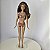Barbie praiana morena ,cabelos castanhos ,biquíni com uma flor vermelho - Imagem 1