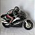 Motocicleta Kawasaki Ninja ZX-7 42 cm comprimento 30 cm sem controle remoto Green corpo 1989 - Imagem 4