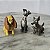 Miniatura Disney 3 personagens 5 cm de A dama e o Vagabundo: dama ; vagabundo; Jack/ Joca - Imagem 1