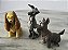 Miniatura Disney 3 personagens 5 cm de A dama e o Vagabundo: dama ; vagabundo; Jack/ Joca - Imagem 2