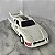 Porsche Branco da Glasslite 1985 com fricção, falta listra no capo e o vidro traseiro tem rachadura, 22 cm - Imagem 1
