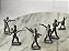 Soldadinhos de chumbo antigos sem pintura, lote de 8, mede 3,5 -5 cm - Imagem 5