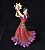 Miniatura de vinil Papo 2011 de cigana Esmeralda Disney 11 cm - Imagem 1