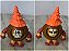 Miniatura Disney kakamora de chapéu laranja duas caras 6 cm, pirata da tribo coconut de M - Imagem 1