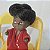 Boneca bebe negra estatica Lucky doll 7 cm anos 80 - Imagem 3