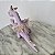 Mini pelucia dragão lilás Penelope da Barbie Rapunzel Mattel 2003, mede 14cm de altura - Imagem 5