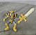 Rara miniatura de vinil Yu-Gi-Oh 1990 de Dungeon Dice Monsters DDM Orgoth the relentless 3,4 cm - Imagem 1