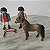 Playmobil, .casal de bonecos Geobra 1974 e cavalo - Imagem 1