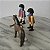 Playmobil, .casal de bonecos Geobra 1974 e cavalo - Imagem 3
