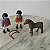 Playmobil, .casal de bonecos Geobra 1974 e cavalo - Imagem 2