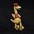 Miniatura Henson 2010 Condutor do Dinosaur Train 7,5 cm altura Learning Curve - Imagem 3